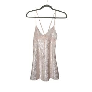 Vintage Shirley Hollywood Slip Lingerie Dress One Piece Floral Flower Vtg Lace